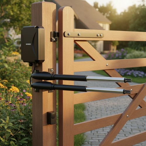 Smart electric dual - swing, gate