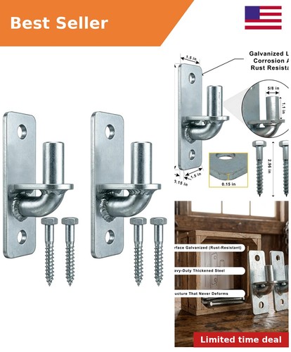 2pc wall mount gate - wall, hinges